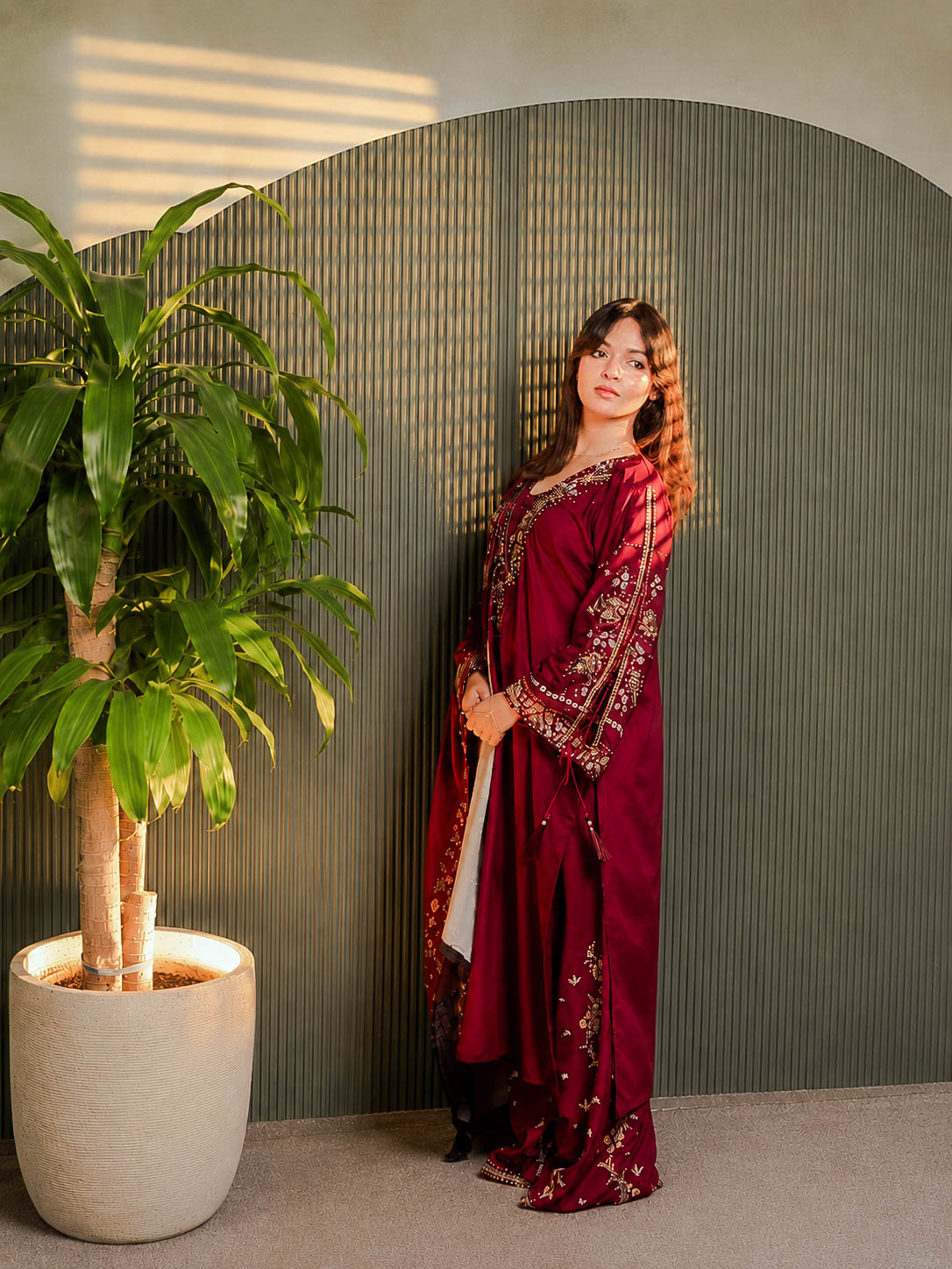 Shifa 3 piece suit set