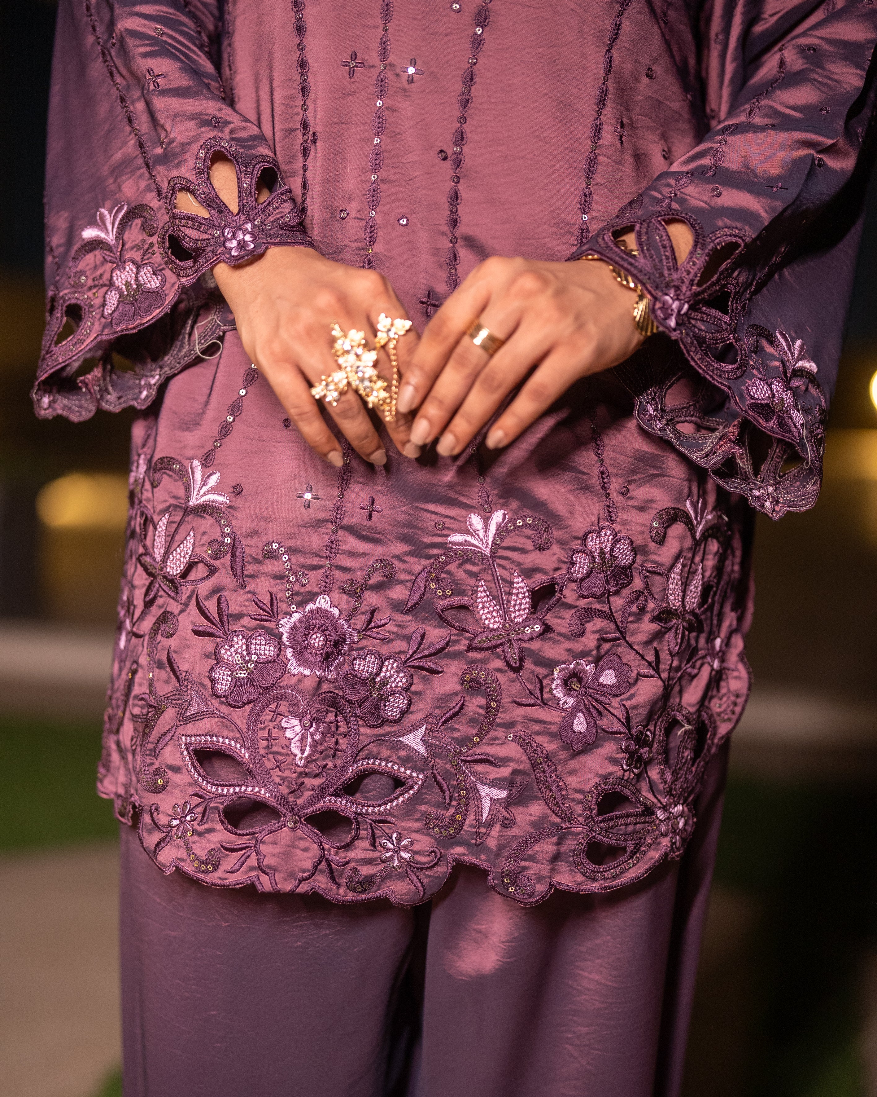 Aafreen 3 Piece Suit Set PURPLE