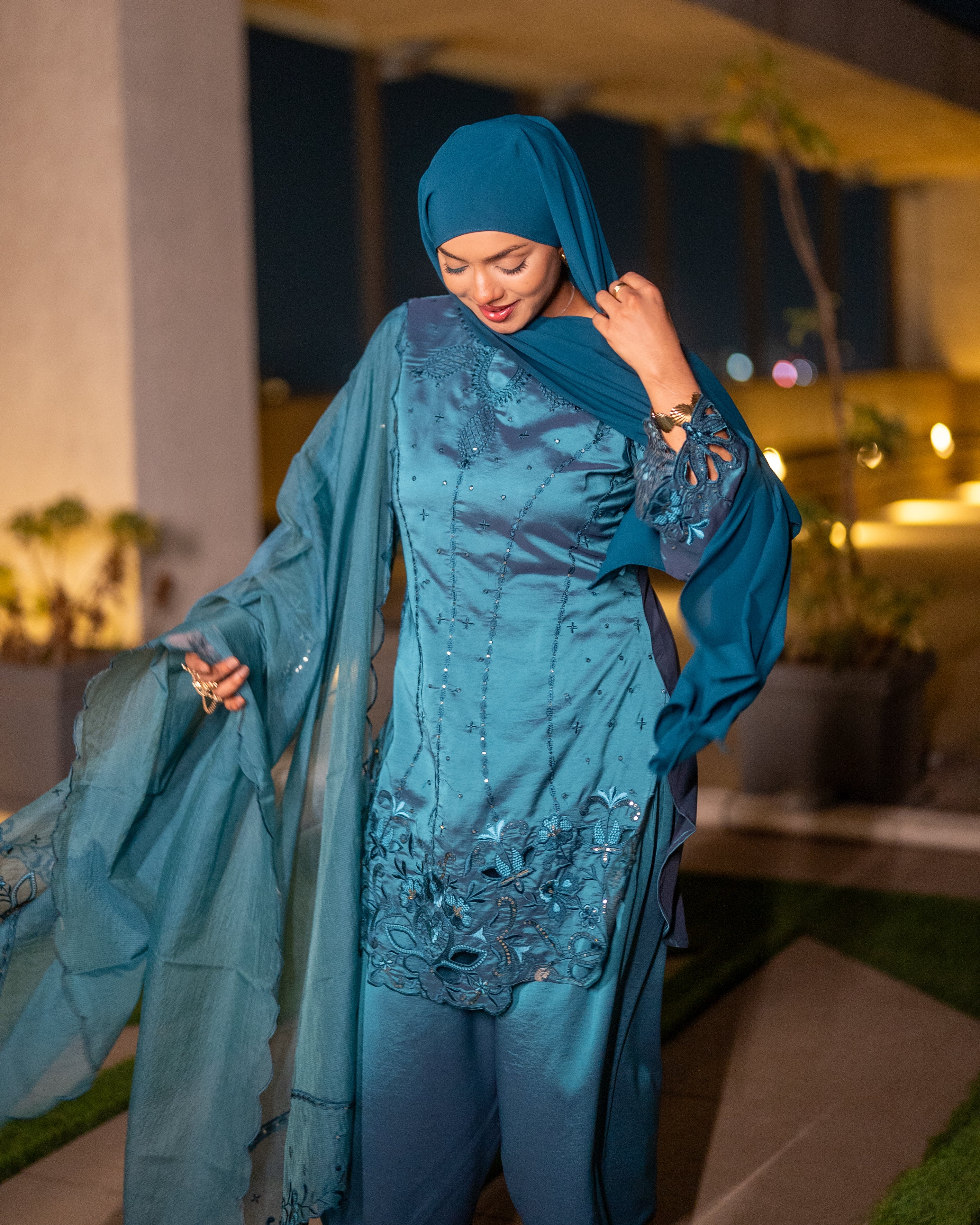 Aafreen 3 Piece Suit Set BLUE