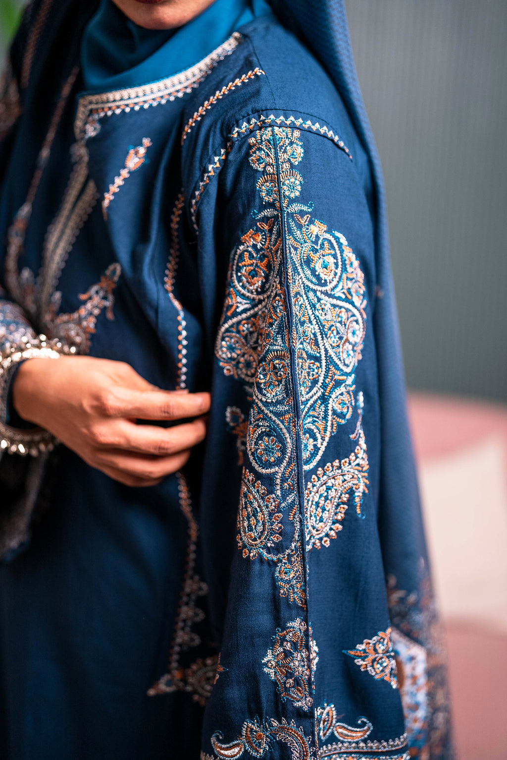 Laila | 3-Piece Embroidered  Suit Set