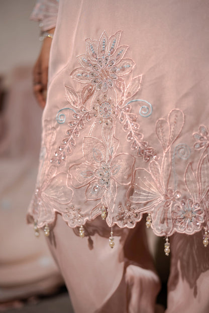 Nooran Embroidered Organza 3-Piece Suit Set