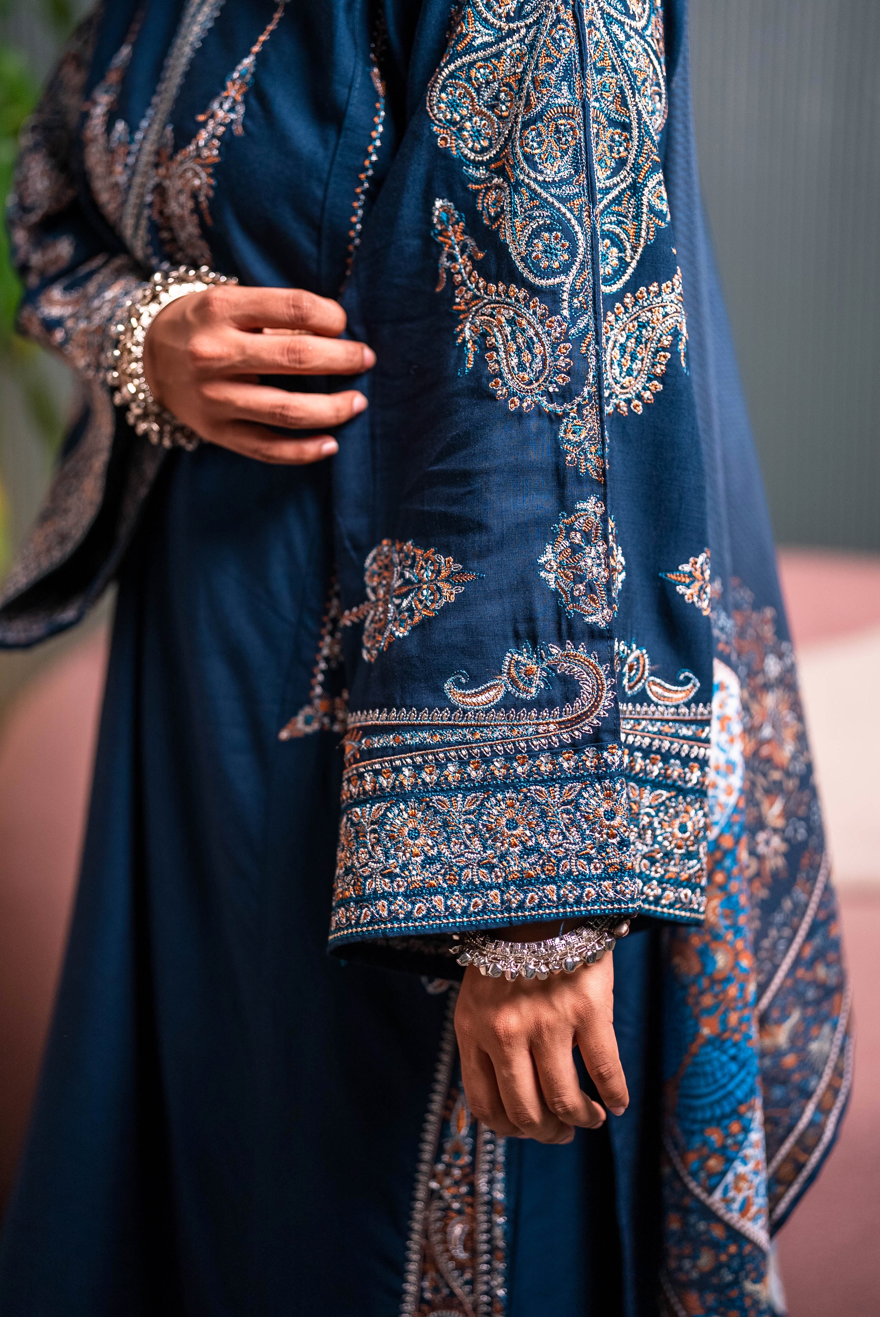 Laila | 3-Piece Embroidered  Suit Set