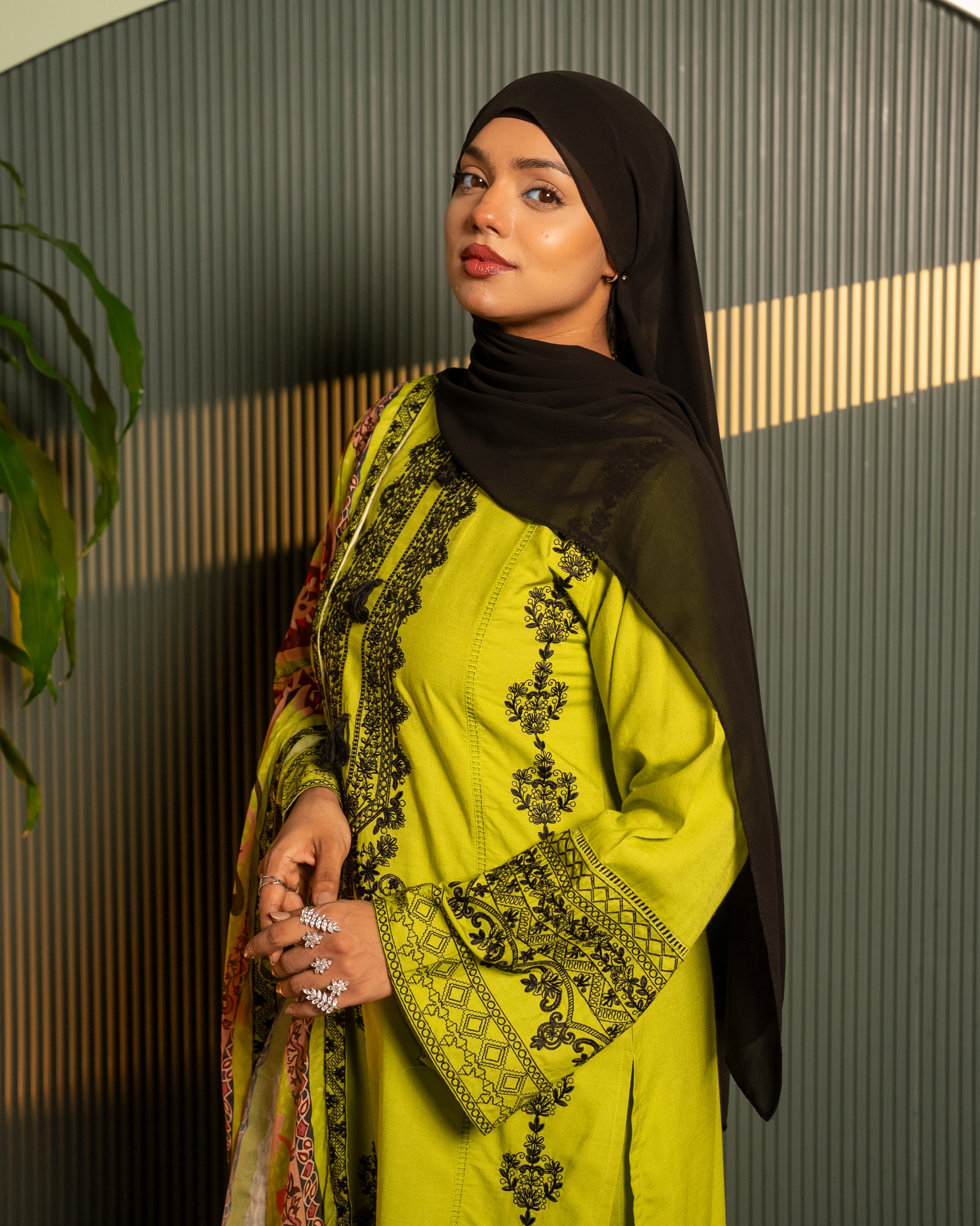 ZOHAR 3 PIECE SUIT SET  NEON