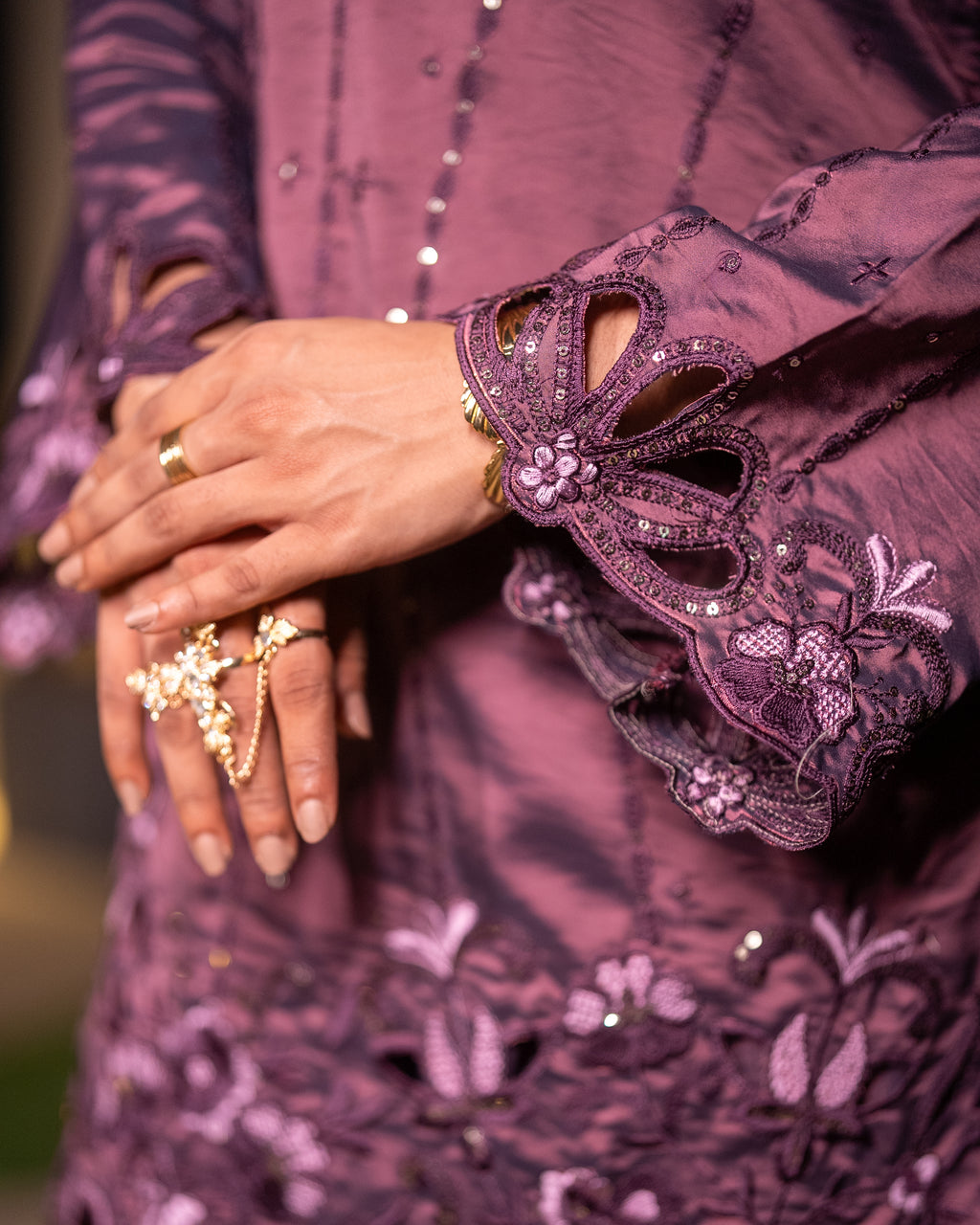Aafreen 3 Piece Suit Set PURPLE