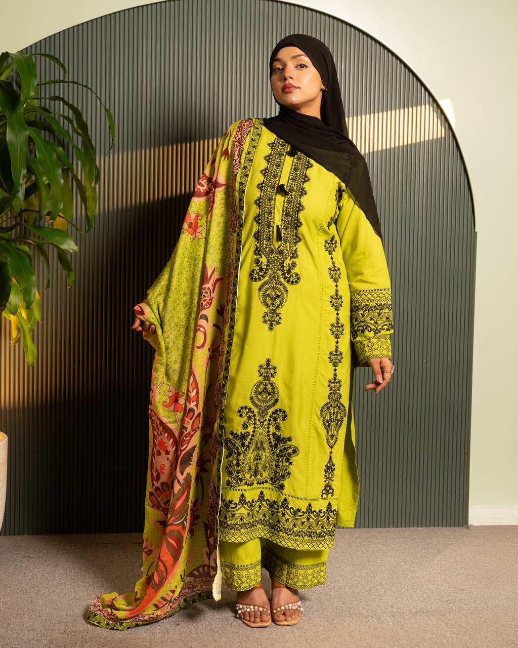 ZOHAR 3 PIECE SUIT SET  NEON
