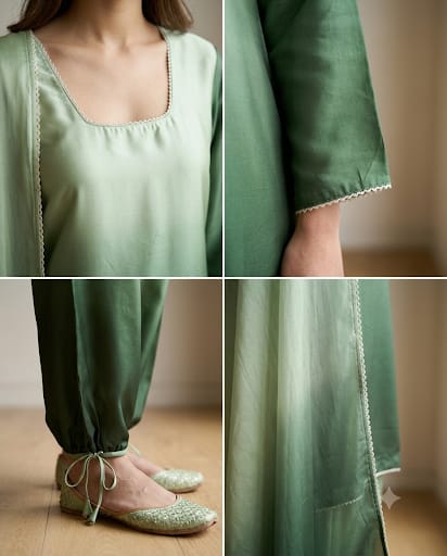 NOOR SUIT SET GREEN