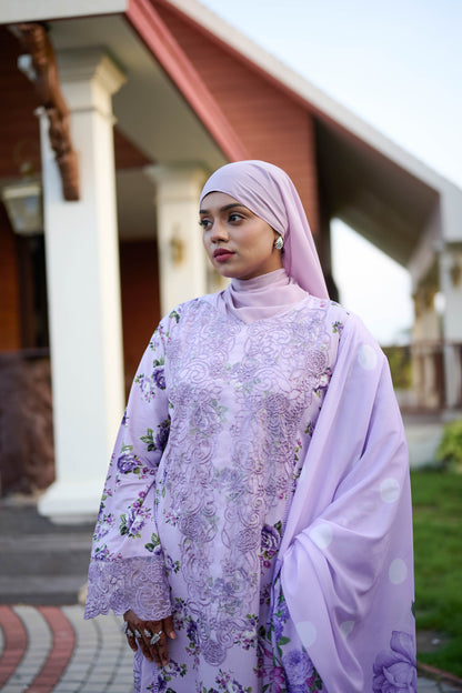 Gulrukh purple 3 piece suit