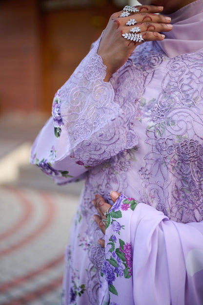 Gulrukh purple 3 piece suit