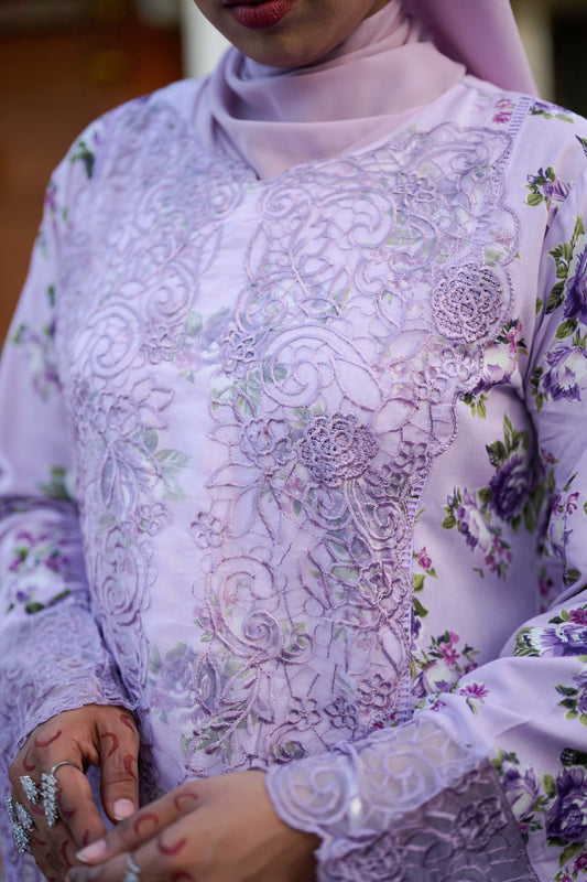 Gulrukh purple 3 piece suit