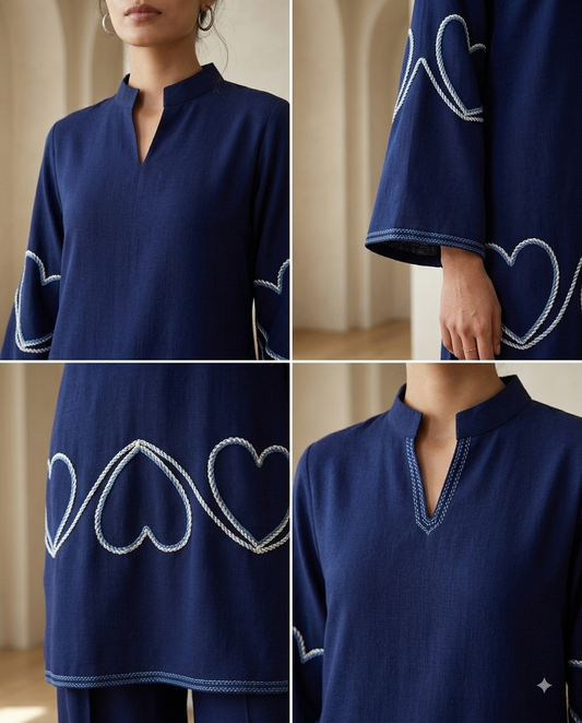 Dilbaar Blue co-ord set