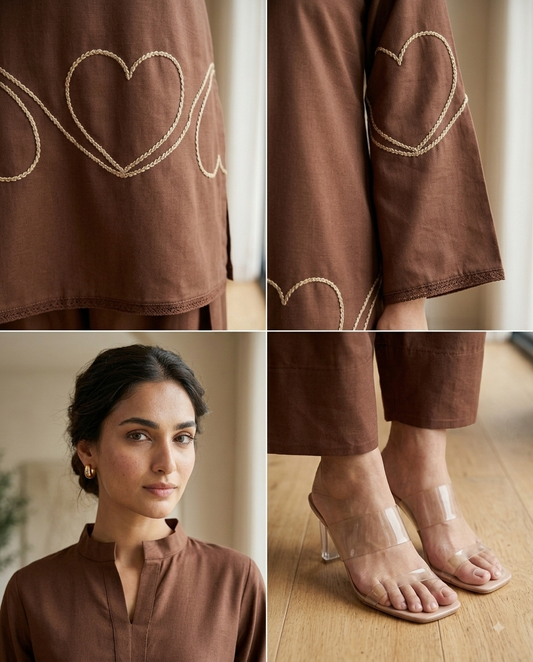 Dilbaar Brown co-ord set