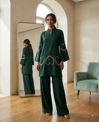 Dilbaar Green co-ord set
