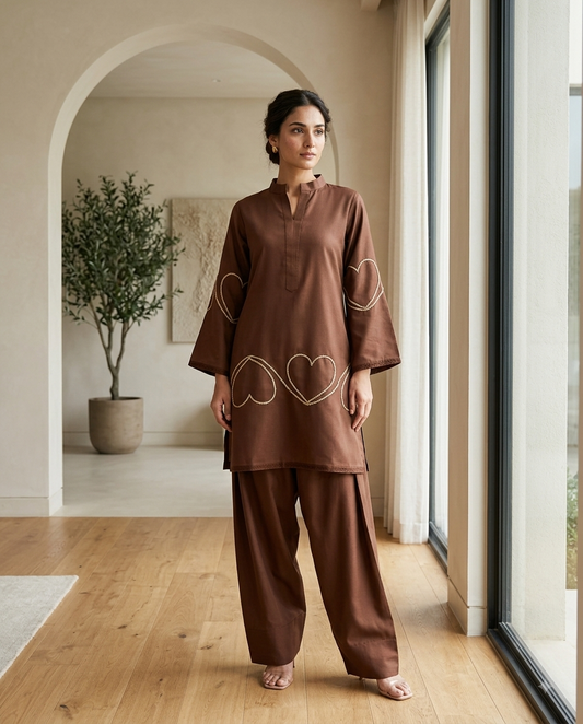 Dilbaar Brown co-ord set