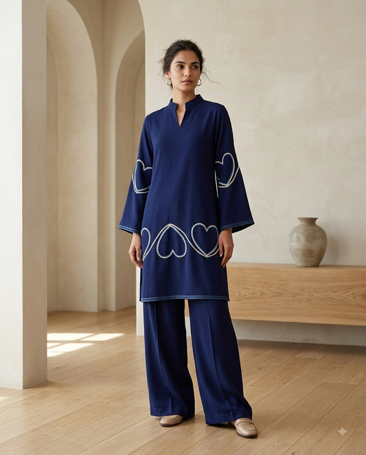 Dilbaar Blue co-ord set